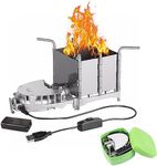 Camping Wood Stove, Stainless Steel