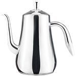 SANQIAHOME Stainless Steel Teapot with Infuser Silver 58Oz