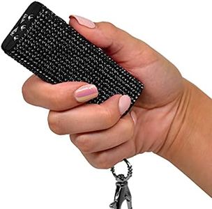 GUARD DOG SECURITY Mini Stun Gun Keychain - Stun Gun with LED Flashlight - USB Rechargeable (Black)