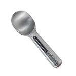 Zeroll 1010 Original Ice Cream Easy Scoop with Unique Liquid Filled Heat Conductive Handle Simple One Piece Aluminum Design Easy Release 20 Scoops per Gallon Made in USA, 4-Ounce, Silver