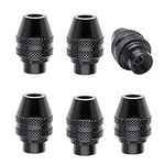 Eyech 6pc Quick Change Keyless Chuck 4486 Rotary Tools for 1/32” (0.8mm) to 1/8” (3.2mm) Shank Rotary Tool Accessories 3000 4000 7700 8200