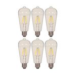 Satco S9581 6.5ST19/CL/LED/E26/27K/120V (6 - Pack)