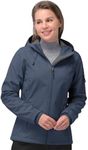 33,000ft Women's Softshell Jacket, Fleece Lined Warm Jacket Light Hooded Windproof Coat for Outdoor Hiking