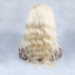 sent hair Pre Plucked 613 Blonde Full Lace Wig Human Hair Body Wave with Baby Hair Free Part Blonde (16 inch Body Wave Full Lace Wig)