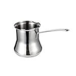 IMEEA Turkish Coffee Pot 500ml Milk Warmer Pot 18/10 Stainless Steel Greek Coffee Maker Butter Warmer Arabic Coffee Pot Chocolate Sauce Melting Pot