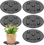 6 Pcs Big Potted Plant Stands - 12 Inch Patio & Deck Floor Protector,Plant Level Pot Elevator for Indoor Outdoor Garden Flower