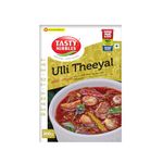 TASTY NIBBLES Ready to Eat Kerala Special Ulli Theeyal | Shallot, Small Red Onion Theeyal Open Heat & Eat | Vegetarian | No Added Preservatives | Japanese Retort Technology 200GM (Pack of 1)