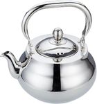 SANQIAHOME JG Stainless Steel Teapot with Removeable Infuser 71 oz (2000ml) Thickened Mirror Polished Stovetop Tea Maker for Herbal and Infusion