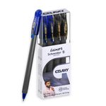 Luxor Schneider Gelaxy Gel Pen| Pack of 4 -(2Blue + 2Black)|Refillable |0.7 mm tip| Quick dry ink| German Technology| Smooth writing experience| Pens For Students