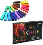 Hair Chalk, 24-Color Set Non-Toxic Temporary Hair Dye Pastels for Women, Girls, Kids, Teens, and Adults - Easy to Apply, Washable, Vibrant, and Safe Hair Coloring Solution H&Q