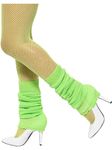 Smiffys Legwarmers, Green Neon, 1980's Fancy Dress, 1980s Dress Up Accessories