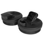 2 Pack Dia. 9.4cm Flip Top To-Go Lid for Ninja Blender Cup - Compatible with Nutri Ninja Auto-iQ BL450C BN751C BN801C SS150C BN750C BN400C SS101C SS351C