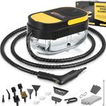 Gautye Steam Cleaner, 3-Level Adjustable Handle, 15s Heat-Up, 1.69 Quarts Tank, Portable Steamer for Cleaning with 15 pcs Accessories, Steam Cleaner for Home for Dirt, Grease, Grout, Tile,Floor, Car