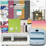 Cricut Joy Xtra Cutting Machine with EasyPress 3 9x9 and Heat Press Materials Bundle - Smart Bluetooth Craft Machine with Iron-On Vinyl and Iron Pressing Machine, Sublimation HTV for DIY Shirt Making