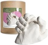 Edinburgh Eco-Friendly DIY Couples Hand Casting Kit - Make a Cast of Your Hands - Preserve a Loved One's Hand - Unique Wedding, Anniversary, Birthday, Engagement, Mother's & Father's Day Gift