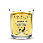 Price's - Household Pet Jar Candle - Odour Eliminating Candle - Made With Orange, Lemon & Thyme Extracts - Clean, Fresh, Quality Fragrance - Long Lasting Scent