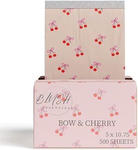 Hair Salon Pop Up Foil Sheets with Bow and Cherry Design, 5 x 10.75 inches, 500 Count