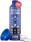 CLEANBEAN Descaling Kit Compatible with Nespresso Vertuo - 3-in-1 Coffee Machine Descaler, Easy-to-Use, Odorless Descaling Solution - With Reusable Pod & 6 Cleaning Tablets (6 Month Supply)