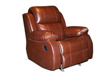 Innovate Recliner & Sofa Recliners India Style 205 Wood and Leatherette Rocking & Rotating Recliner Chair (Brown)