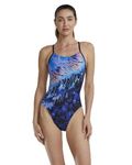 TYR Women's Durafast Elite Cutoutfit Swimsuit One Piece, Ultra Violet, 36