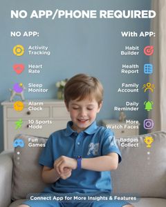 BIGGERFIVE Kids Fitness Tracker – Vigor 3, Blue