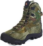 Women's Thermator Hiking Boots Waterproof Lightweight Work Shoes, Insulated Mid High-Traction Grip（Camo）