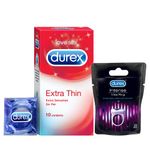 Durex Condoms, Extra Thin - 10 Count & Durex Play Vibrations Massager Ring