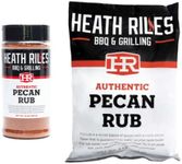 Heath Riles BBQ Pecan Rub Combo with Refill Bag (1 Rub, 1 Refill Bag), Competition Winning Products from Pitmaster Heath Riles