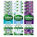 Zoflora Mixed Pack Assortment Concentrated Multipurpose Disinfectant Liquid, Antibacterial Multi-surface Cleaner, Pet-Friendly, Kills 99,9% of Bacteria & Viruses, 12 x 120ml