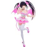 LUNK Tokisaki Kurumi Action Figure Pink Little Devil Model PVC Anime Statue Charact Collections Model Ornaments 7.9 Inch