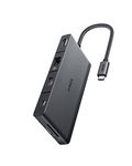 Anker 552 [USB]-[C] [Hub] (9-in-1) with 100W Power Delivery, [4K]@30Hz [HDMI], 4 [USB]-[C] and [USB]-A Data Ports, Ethernet and SD/microSD [C] ard Slot for MacBook, HP, Dell Laptops, and More