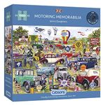 Motoring Memorabilia | 1000 Piece Jigsaw Puzzle | Vintage Car Puzzle | Sustainable Jigsaw Puzzle for Adults | Premium 100% Recycled Board | Great Gift for Adults | Gibsons Games