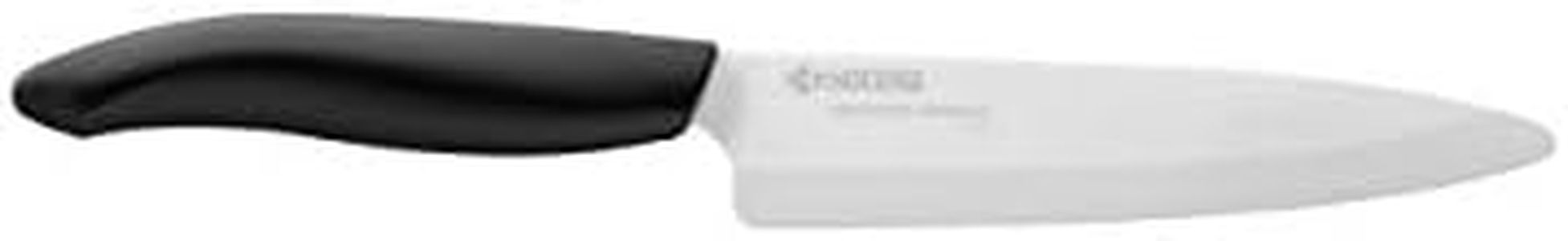 Kyocera Advanced Ceramic Revolution Series Knives , Black Handle, White Blade, 13 cm