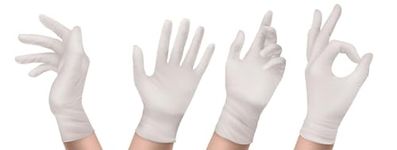 CUFF- SHIELD latex surgical gloves (size-7.5, 10 pairs, off-white) for work utility & multipurpose use