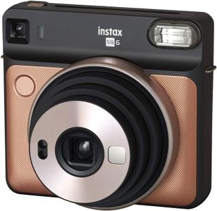 Instax SQ6 Instant Camera – Blush Gold, Square Format