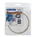 Beadalon Remembrance Stainless Steel Memory Wire, Round, Necklace, Bright, 0.25 oz, Approx. 9 coils