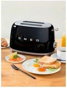 Smeg 2-Slice Toaster – Black Retro Design