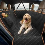 Lantoo Dog Seat Cover, Large Back Seat Pet Seat Cover Hammock for Cars, Trucks, SUVs with Nonslip Backing, Side Flaps, Waterproof, Soft