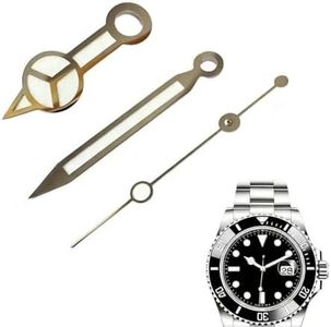 Watch Hand 3 Pins Pointer Replacement for Rolex Submariner Watch 16808 3035 16803 16700
