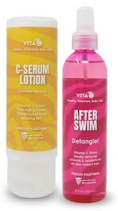 Vita C® After Swim™ Lotion & Detangler Bundle | Soothes Dry Skin, Removes Chlorine Odor, Detangles & Smooths Hair | Hydrating Post-Swim Duo for Hair & Body Recovery