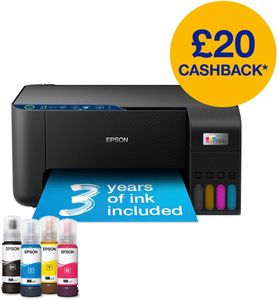 Epson EcoTank ET-2861 Wireless Printer – Black, Cartridge-Free