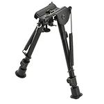 Aimtech Stud Mount 9-13 in Adjustable Notched Leg Bipod, Heavy Duty, Black, AFA-10753