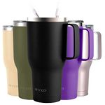 mininoo 40 oz Tumbler with Handle and Straw, Insulated Tumbler with Handle Leak Proof, Large Tumbler with Lid and Straw