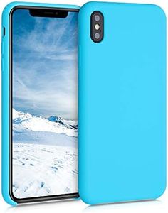 kwmobile Case Compatible with Apple iPhone Xs Max Case - TPU Silicone Phone Cover with Soft Finish - Cool Glacier