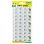 EBL 40Pcs LR41 Batteries, AG3 Alkaline Button Batteries, 1.5v L736 384 392 192 Coin Cell Battery