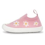 Jan & Jul Lightweight Slip-on Summer Shoes for Boy or Girl (Pink Daisy, Size: 11 Little Kid)