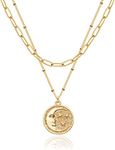 MEVECCO Gold Layered Choker Necklac