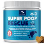 Super Poop Rescue Chews by Petpal | Anal Gland Support | Digestion, Probiotics, Fibre Supplement for Dogs of All Ages | Scoot | (Chicken, 90ct)