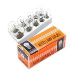 awlbed 10 PCS 1016 Car Brake Light Bulb, 12V 21/5W High Low Foot Dual Light Plug Play Concentrated Halogen Turn Signal Light, 360° Lighting Accessory, Compatible with Most Models (Transparent)