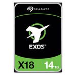 Seagate Exos X18 ST14000NM000J 14 TB Hard Drive - Internal - SATA (SATA/600) - Conventional Magnetic Recording (CMR) Method - Storage System, Video Surveillance System Device Supported - 7200rpm